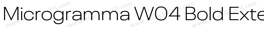 Microgramma W04 Bold Extended字体转换